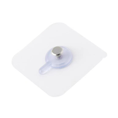 Crochet Bouton Adhésif Transparent