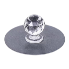 Crochet Boule De Cristal Adhésif Transparent | Smarty Paris