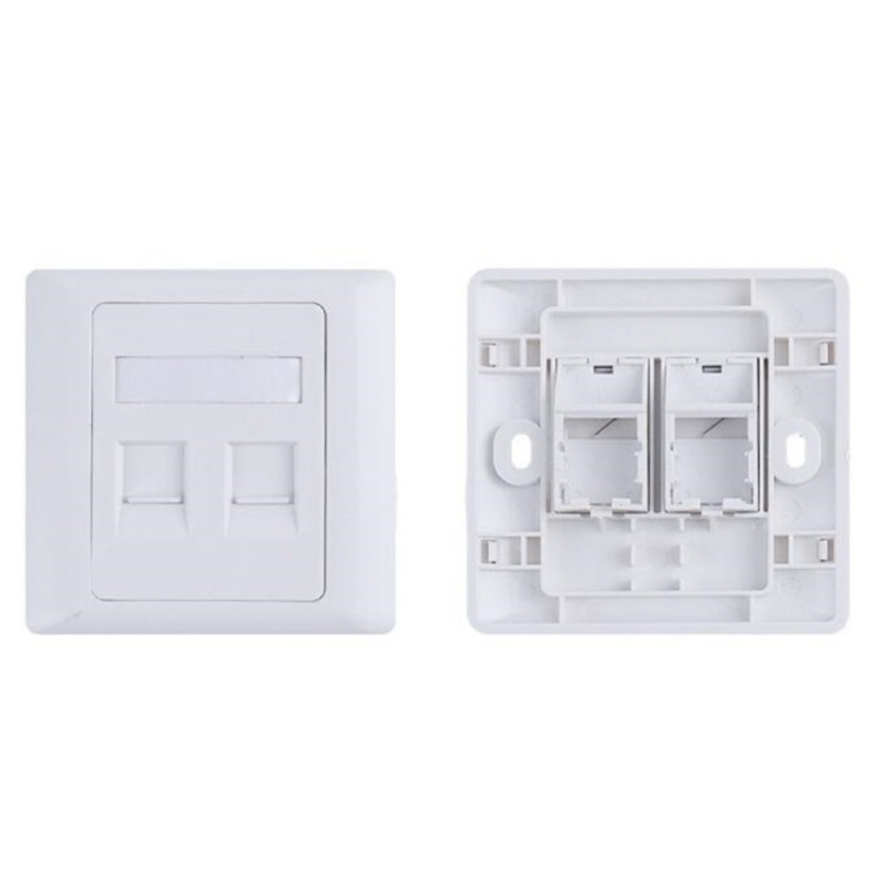 Enjoliveur Double Prise RJ45 Enjoliveur Double Prise RJ45