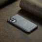 Coque De Protection En Cuir Avec Magsafe Pour Samsung - Gris