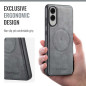 Coque De Protection En Cuir Avec Magsafe Pour Samsung - Gris Coque De Protection En Cuir Avec Magsafe Pour Samsung - Gris