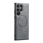 Coque De Protection En Cuir Avec Magsafe Pour Samsung - Gris Coque De Protection En Cuir Avec Magsafe Pour Samsung - Gris