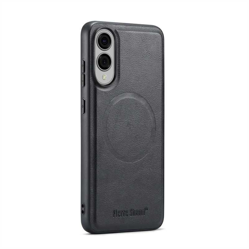 Coque De Protection En Cuir Avec Magsafe Pour Samsung - Noir Coque De Protection En Cuir Avec Magsafe Pour Samsung - Noir