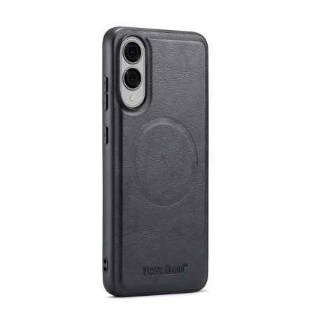 Coque De Protection En Cuir Avec Magsafe Pour Samsung - Noir