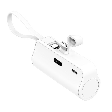 Power Bank D-power P8200 – 5000 mAh 22.5W Lightning + USB-C White