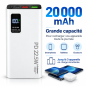 Batterie externe D-power P8286 – 20 000 mAh 22,5 W Blanc Batterie externe D-power P8286 – 20 000 mAh 22,5 W Blanc