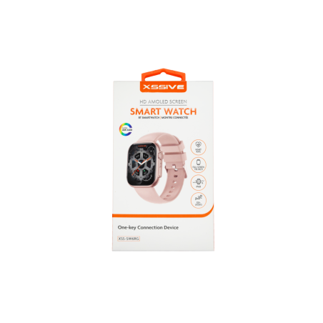 Montre Connectée Ecran AMOLED HD Bracelet en Silicone XSSIVE XSS-SW6RG - Or Rosé | Smarty Paris