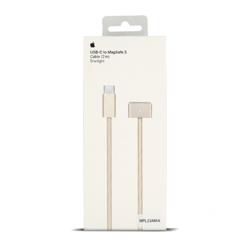 Apple USB-C to MagSafe 3 Cable MPL33AM/A – 2 m starlight Apple USB-C to MagSafe 3 Cable MPL33AM/A – 2 m starlight
