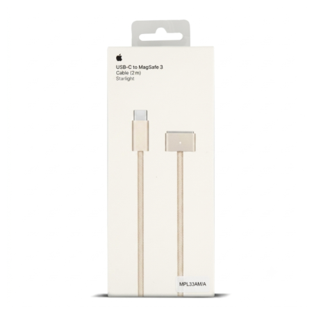 Apple Câble USB-C vers MagSafe 3 MPL33AM/A – 2 m lumière stellaire