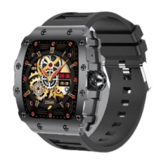 Montre Connectée Homme Étanche et Ultra Longue Autonomie avec Appels Bluetooth / Suivi Santé et Fitness FASR FS-M3 - Noir | Smar