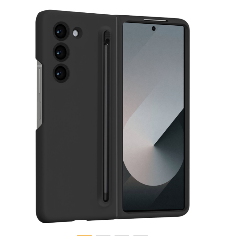 Samsung Galaxy Z Fold6 Liquid Skin Touch Case – Black