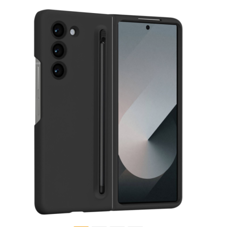 Samsung Galaxy Z Fold6 Liquid Skin Touch Case – Black