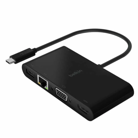 Belkin Adaptateur USB-C multimédia 4-en-1 AVC004BTBK – 100 W