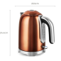 Swiss Haus Electric kettle SH-SWK2127 – Stainless steel 1.7 L 2200 W copper Swiss Haus Electric kettle SH-SWK2127 – Stainless steel 1.7 L 2200 W copper