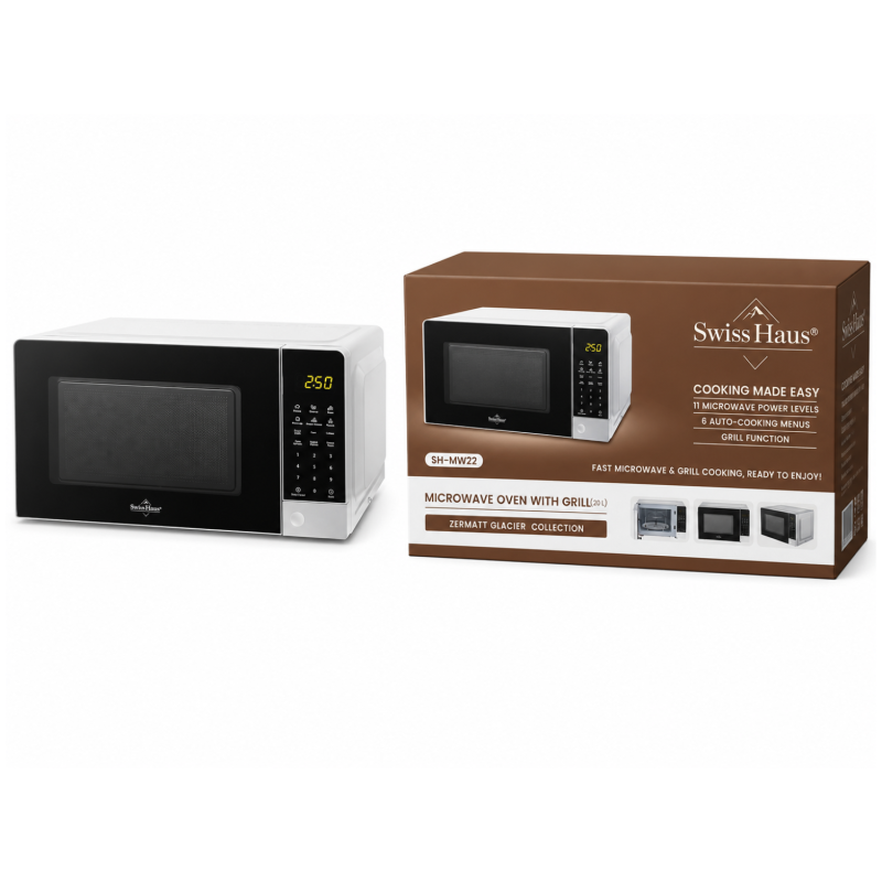 Swiss Haus Four micro-ondes grill SH-MW22 – 20 L, 700 W Swiss Haus Four micro-ondes grill SH-MW22 – 20 L, 700 W