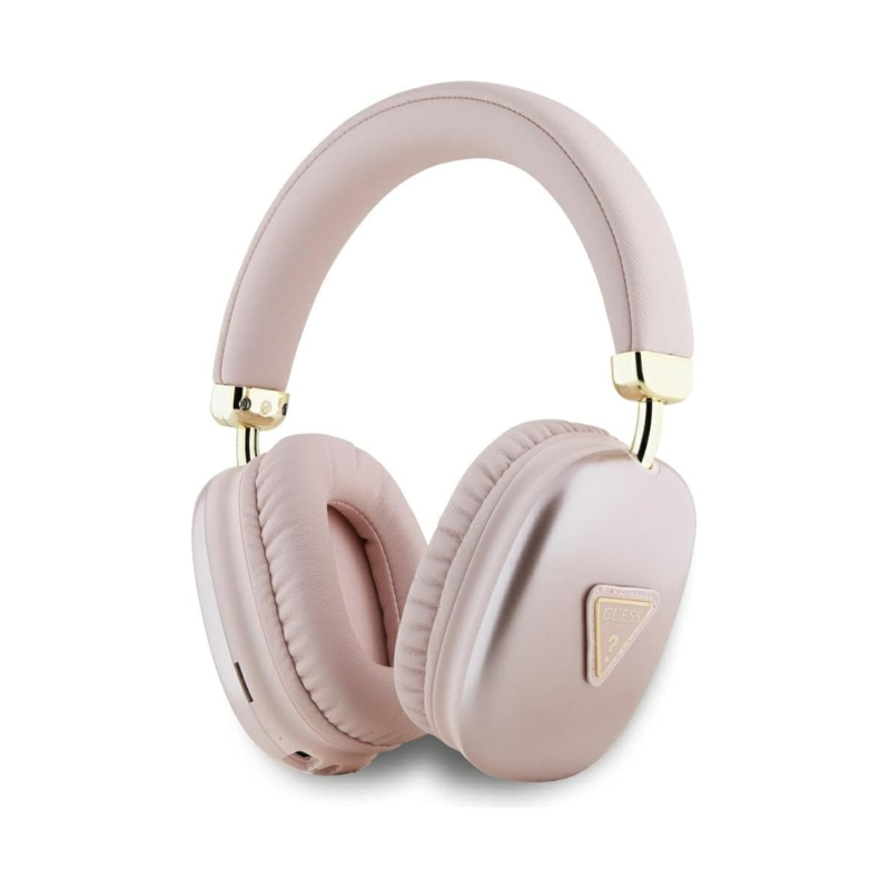 GUESS Wireless Bluetooth Headset GUBHK1SATSP – Pink, gold logo GUESS Wireless Bluetooth Headset GUBHK1SATSP – Pink, gold logo