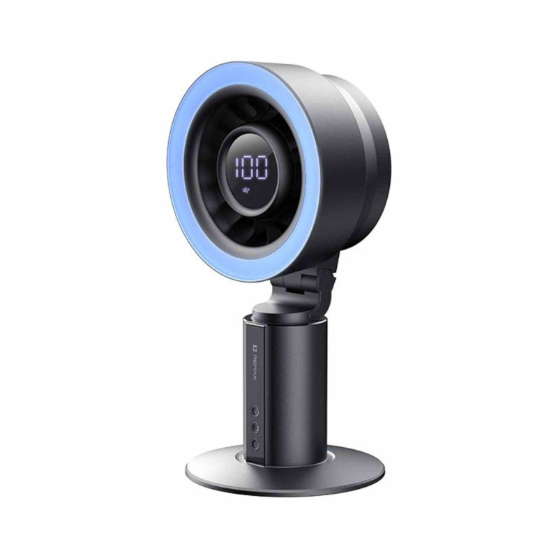 REMAX Desk Fan RS-ZF22 – 4,000 mAh, mood light, grey REMAX Desk Fan RS-ZF22 – 4,000 mAh, mood light, grey