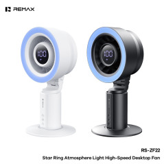 REMAX Desk Fan RS-ZF22 – 4,000 mAh, mood light, grey