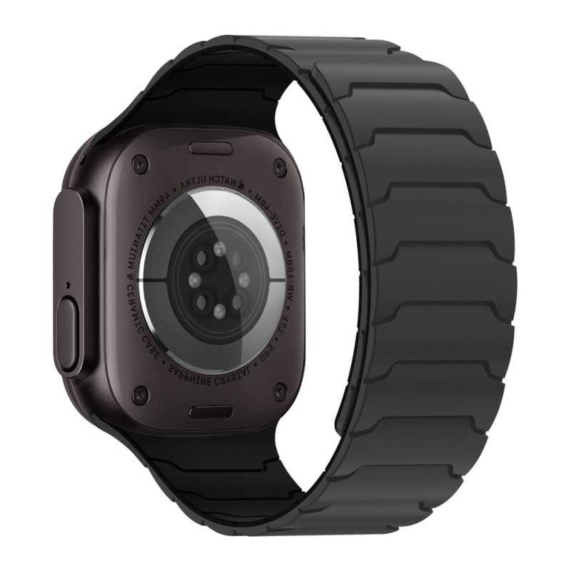 Xssive Bracelet silicone magnétique pour Apple Watch – 38/40/41/42 mm noir