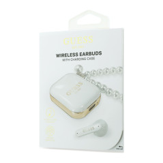 GUESS Pearl Strap TWS Earbuds White | Smarty Paris