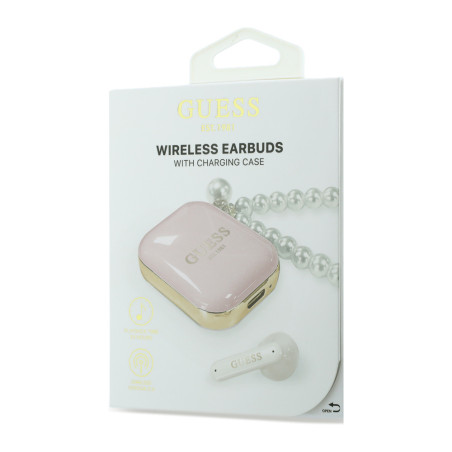 GUESS TWS Earbuds Pearl Strap GUTWSLD2HSPEP – Pink