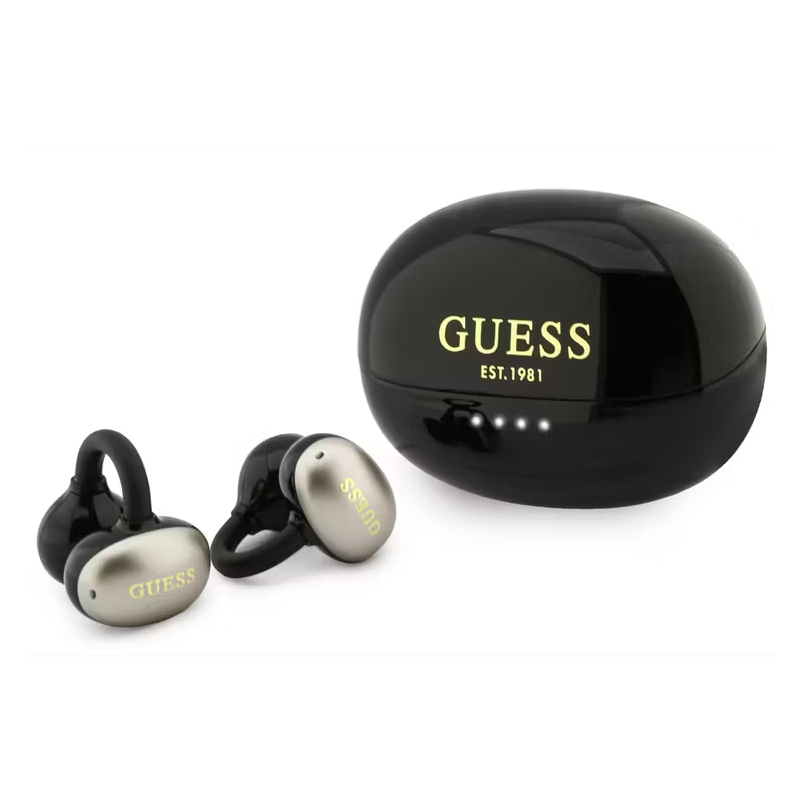 GUESS Écouteurs OWS Electroplated Classic Logo GUTWSOL3HEGK – Noir