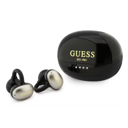 GUESS Écouteurs OWS Electroplated Classic Logo GUTWSOL3HEGK – Noir