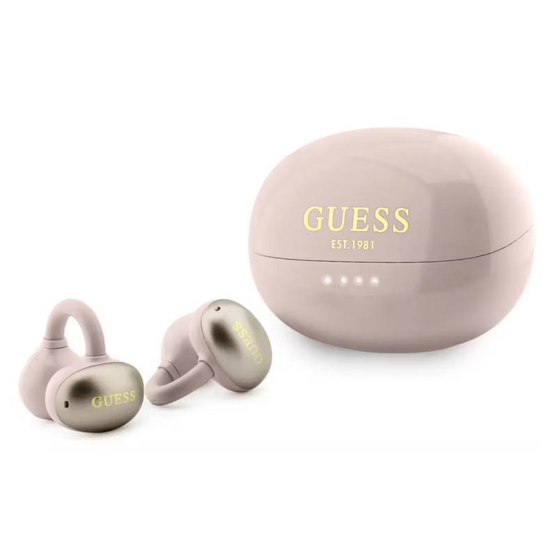 GUESS Écouteurs OWS Electroplated Classic Logo GUTWSOL3HEGP – Rose