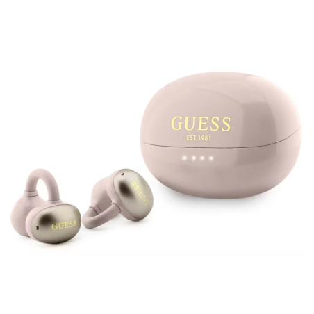 GUESS Écouteurs OWS Electroplated Classic Logo GUTWSOL3HEGP – Rose