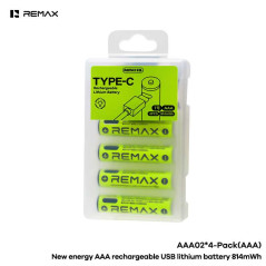 Piles AAA rechargeables REMAX AAA02 lot de 4