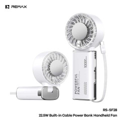 Ventilateur REMAX RS-SF28 10 000 mAh blanc