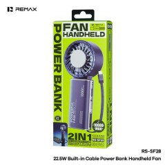 REMAX RS-SF28 10,000 mAh Portable Fan blue