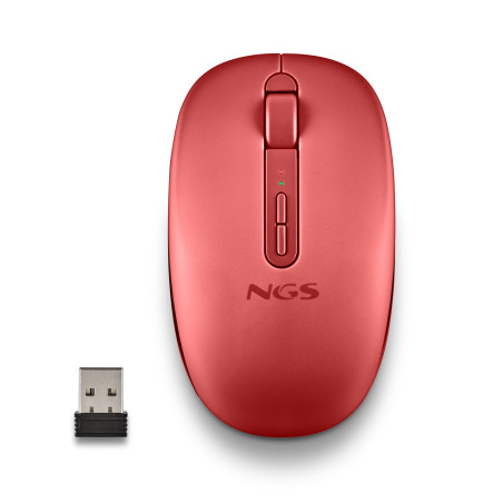 NGS Wireless mouse FOG DUAL – Dual mode, red