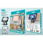 KOUVOLSEN Support de bureau T33 – Métal, grand plateau Argent KOUVOLSEN Support de bureau T33 – Métal, grand plateau Argent