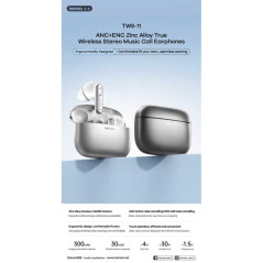 Écouteurs REMAX TWS-11 Bluetooth 6.0 ANC/ENC | Smarty