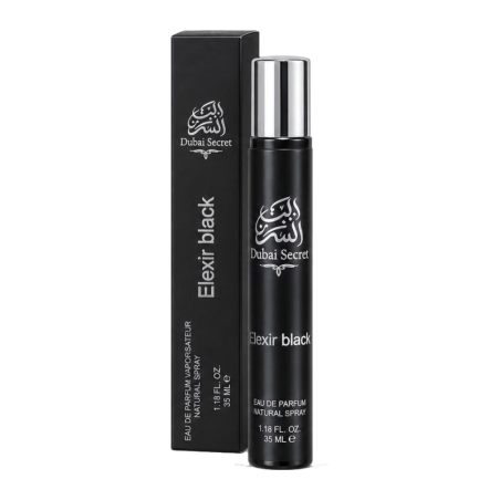 Dubai Secret Perfume spray Elexir Black – Box of 24 x 35 ml bottles
