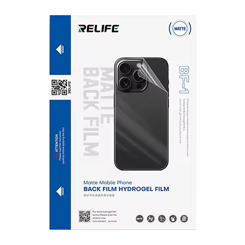RELIFE Matte hydrogel film BF-1 – Phone back, 50 sheets