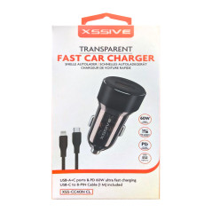 XSSIVE Car Charger USB-C USB 48 W | Smarty Paris