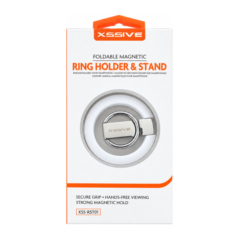 XSSIVE Foldable Magnetic Ring Holder XSS-RST01W – white XSSIVE Foldable Magnetic Ring Holder XSS-RST01W – white