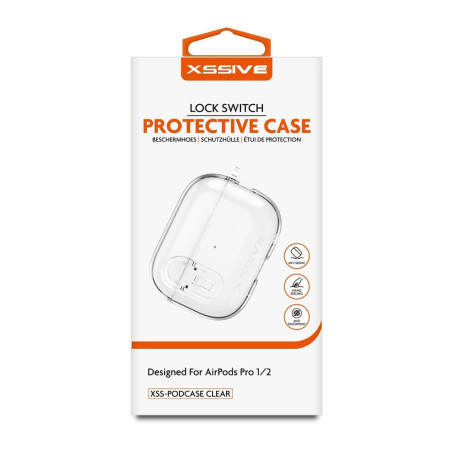 XSSIVE Silicone Case XSS-PODCASE PRO 1/2 for AirPods Pro 1/2 – Transparent