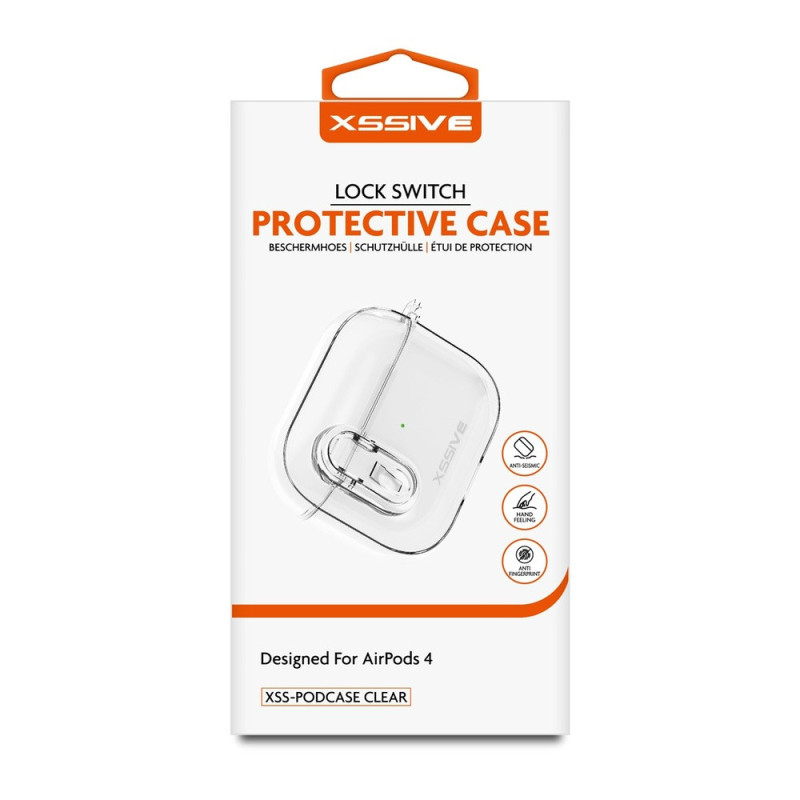XSSIVE Protective Case XSS-PODCASE 4 for AirPods 4 – Transparent