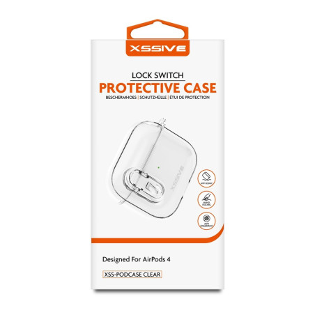 XSSIVE Protective Case XSS-PODCASE 4 for AirPods 4 – Transparent