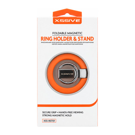 XSSIVE Porte-bague magnétique XSS-RST01 pour smartphone – Orange