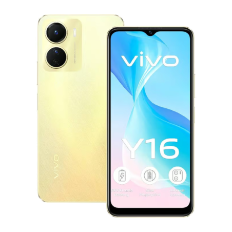 Vivo Y16 – 128 Go Or Bruine, Grade B · Reconditionné