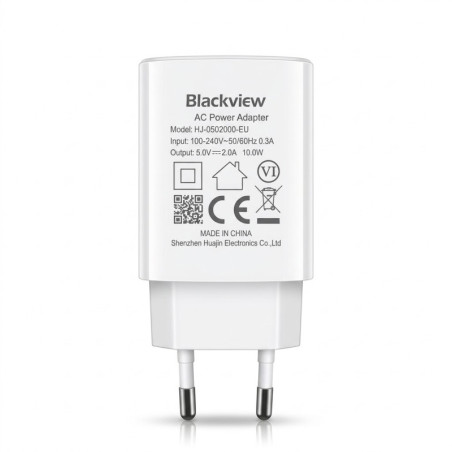 Chargeur secteur USB-A HJ-0502000-EU pour Blackview – 10 W Blanc