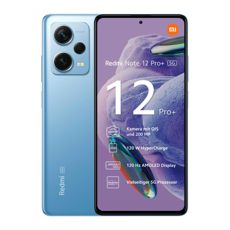 Xiaomi Redmi Note 12 Pro Plus 5G DS – 256GB Blue, Grade AB · Refurbished