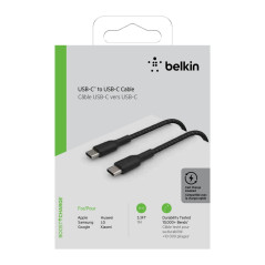 Câble Tressé USB-C / USB-C 1M BELKIN CAB004bt | Smarty Paris