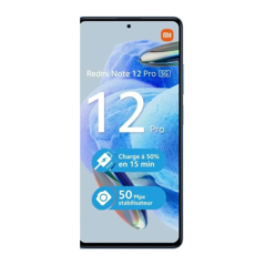 Xiaomi Redmi Note 12 Pro 5G – 8 Go RAM + 256 Go bleu ciel, Grade AB · Reconditionné