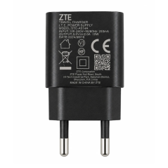 ZTE USB-A Wall Charger EU Plug Black | Smarty