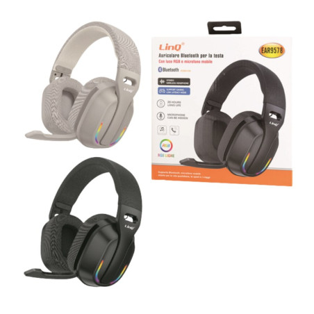 Bluetooth Headphones with Microphone LinQ EAR9578 – Black